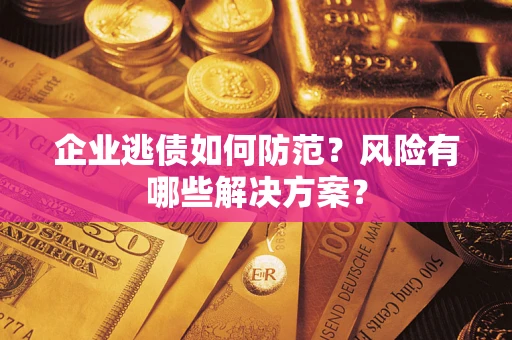 北京企业逃债如何防范？风险有哪些解决方案？