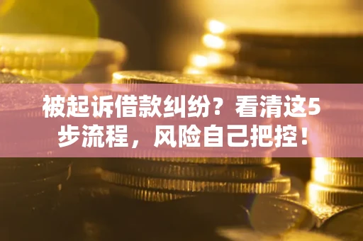 北京被起诉借款纠纷？看清这5步流程，风险自己把控！